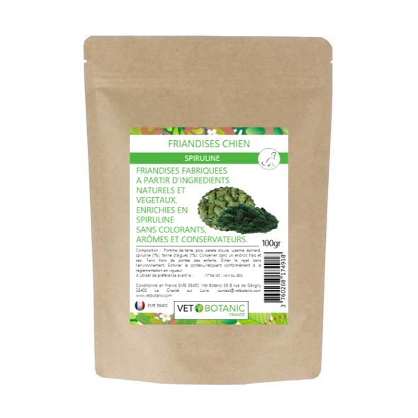 FRIANDISES CHIENS à la spiruline et sans céréales