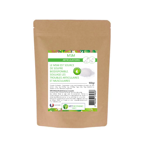 MSM – Soutien articulaire du chien et du chat