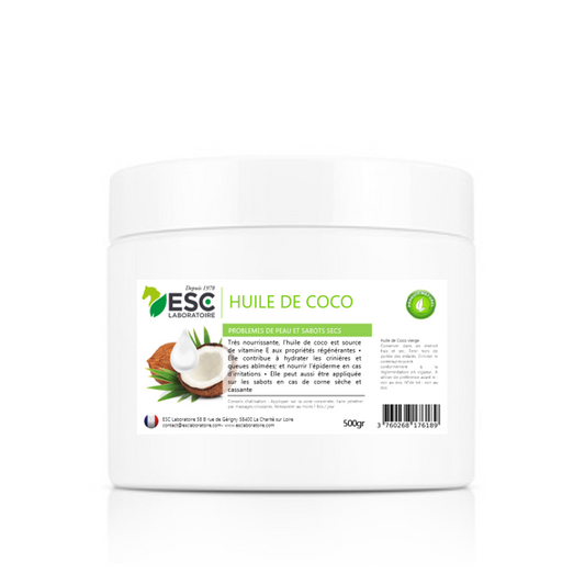 HUILE DE COCO peau sèche et sabots cassants