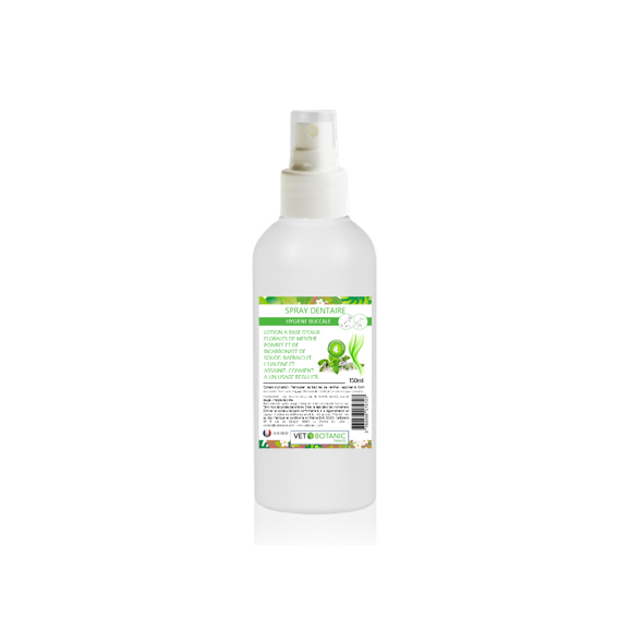 SPRAY DENTAIRE EAUX FLORALES CHIENS ET CHATS – Assainit et rafraichit