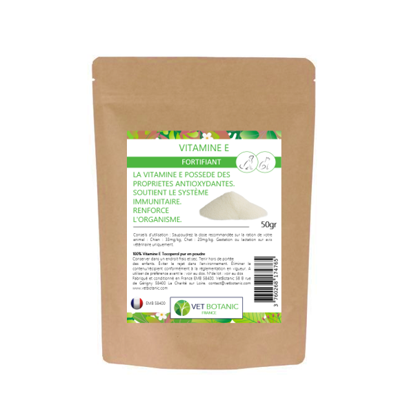 VITAMINE E + – Peau et carences chez le chien et le chat
