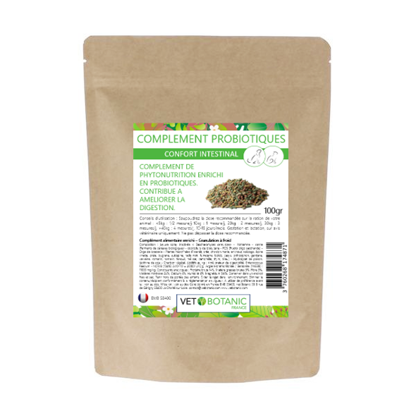 COMPLEMENT PROBIOTIQUES – Flore intestinale chien et chat