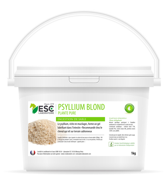PSYLLIUM BLOND transit et ingestion de sable